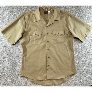 US Navy Authentic Originals Khaki Mens Service Uniform Shirt XL Short Sleeve